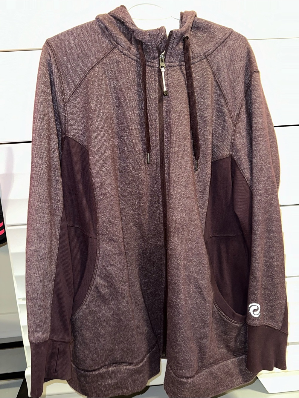 Active zip up sweater hoodie